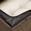 vidaXL Gartensofa mit Kissen 3-Sitzer Braun Poly Rattan Produktbild-Vorschau 3