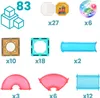 Klocki magnetyczne 3d świecące konstrukcyjne edukacyjne 83 Podgląd zdjęcia produktu 4