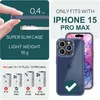 Custodia ibrida per iPhone 15 Pro Frosted Case Bordo Anteprima dell’immagine prodotto 4