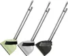 Three brooms and dustpans sets are displayed diagonally against a white background. Náhľad obrázku produktu