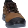A close-up, front-facing view of a brown work boot. Produktbild-Vorschau