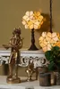 Clayre & Eef Tiffany Tischlampe 21x21x38 cm Beige Polyresin Produktbild-Vorschau 3