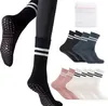 5 Paar Stoppersocken Damen Streifen Baumwolle Yoga Socken Produktbild-Vorschau 1