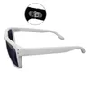 Rechteckige Nerd Sonnenbrille Weiß Matt Herren Damen Produktbild-Vorschau 3