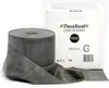 A roll of gray exercise band next to its packaging. Voir les images du produit