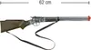Cowboy Gewehr 62 cm lang Silberbüchse 8 Schuss Western-Gewehr Kostüm-Zubehör Kostüm-Zubehör Kinder-Spielzeug Cowboy-Gewehr für Kinder Western Wilder Westen Accessoire Produktbild-Vorschau