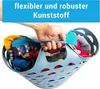 3er Set Kunststoff Flexi Wäschekorb Griffe Wäschewanne 14L Produktbild-Vorschau 4
