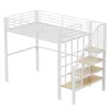Letto a soppalco Flieks 140x200cm con scale, letto a Anteprima dell’immagine prodotto 6