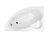 A top-down view of a white corner bathtub on a white background. Podgląd zdjęcia produktu