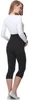Be Mammy 3/4 Umstandsleggings aus Viskose BE-03 (Schwarz, Produktbild-Vorschau 2