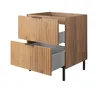 A bathroom vanity cabinet with two drawers, shown against a white background. Anteprima dell’immagine prodotto