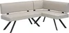 byLIVING Eckbank TORONTO, Bezug in taupe, Gestell in Produktbild-Vorschau 1