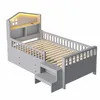 Letto per bambini Flieks 90x200cm con 4 cassetti, divano Anteprima dell’immagine prodotto 9