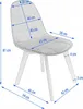 Sedia COLIN beige (set gambe + viti) (nuovo codice) Anteprima dell’immagine prodotto 5