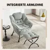 Fauteuil en flanelle, fauteuil à oreilles avec 1 Voir les images du produit 5