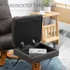 HOMCOM Relaxsessel Massagesessel mit Fußhocker Stauraum Produktbild-Vorschau 5