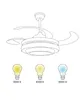 BELIANI Deckenventilator Gold Metall Kristall-Optik mit Produktbild-Vorschau 4
