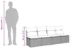 Gartensofa mit Kissen 4-Sitzer Schwarz Poly Rattan Produktbild-Vorschau 10