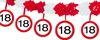 18. Geburtstag Verkehrsschild Party Deko Set rot weiß Mann Produktbild-Vorschau 3