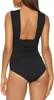 Einteiliger Badeanzug - Bademode - Formender Monokini - mit Produktbild-Vorschau 4