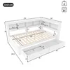 Flieks Holzbett Schlafsofa Tagesbett 140x200cm mit 2 Produktbild-Vorschau 5