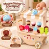 Carrito de helados de madera - Incluye 9 cubitos de hielo Vista previa de la imagen del producto 2