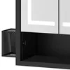 YITAHOME Spiegelschrank Bad mit LED, 3 Türen, Steckdosen, Produktbild-Vorschau 8