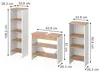 Badmöbel-Set Vicco Karli Weiß/Goldkraft Eiche 3-teilig, Produktbild-Vorschau 2