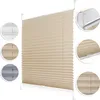 A collage of product images showing different colors and close-ups of a pleated blind. Produktbild-Vorschau