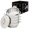 Mantowarka Dampfkocher Ø32cm Dampfgarer 6Tlg Induktion Produktbild-Vorschau 2