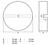 BGS Support en caoutchouc pour cric 75 x 35 mm - 72112 Voir les images du produit 7