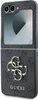 A black flip phone case with the Guess logo and brand name. Podgląd zdjęcia produktu