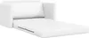 Boden-Sofa-Bett 2-in-1 Weiß 124x71x78 cm Kunstleder, Produktbild-Vorschau 4