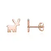 Ohrstecker Rentiere von Unique aus rosévergoldetem Produktbild-Vorschau 3