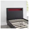 Polsterbett MANDALAY mit LED Beleuchtung Einzelbett Produktbild-Vorschau 11