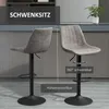 HOMCOM 2er-Set Barhocker, Höhenverstellbarer Barstuhl Produktbild-Vorschau 4