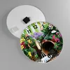 Wanduhr - Rund - Glasuhr - Pflanzen Garten Frühling Natur - Produktbild-Vorschau 2