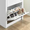 SoBuy FSR87-K-W Schuhkipper Schuhschrank mit 2 Klappen Produktbild-Vorschau 9