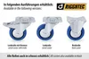 Riggatec Lenkrolle 100mm BLUE WHEEL Produktbild-Vorschau 7