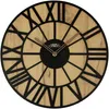 PRIM Glamorous Rome Wanduhr Holz lautlos 3D-Zahlen Produktbild-Vorschau 1