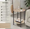 Table d’appoint BALLINA 45x64cm - Bois clair industriel, Voir les images du produit 2