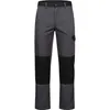 A pair of gray work pants with black knee patches, shown front-on against a white background. Produktbild-Vorschau
