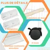 PawHut Volière cage à oiseaux sur roulettes design maison Voir les images du produit 3