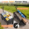 SUNULA Bollerwagen Faltbar mit Erweiterbarer Heckklappe – Produktbild-Vorschau 4