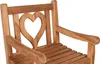 Gartensessel Herz Teakholz Massivholz Gartenstuhl Holzstuhl Produktbild-Vorschau 5