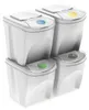 Zestaw koszy 4 x 25L popielaty SORTIBOX Keden IKWB25S4-427C Podgląd zdjęcia produktu 7