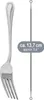 com-four® 12x Kuchengabel aus rostfreiem Edelstahl 430 - Produktbild-Vorschau 6