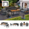 Flieks Gartenmöbel Set 7 personen, Verstellbar Gartensofa Produktbild-Vorschau 8