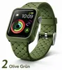 Apple Watch Silikon Armband + Case Bumper Hülle - Für Apple Produktbild-Vorschau 1