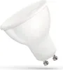 A white LED light bulb with a GU10 base is shown against a white background. Produktbild-Vorschau